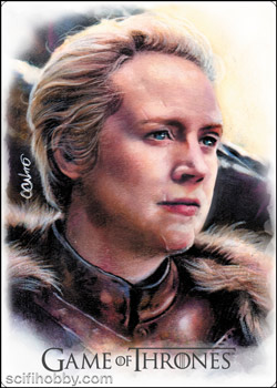 Brienne of Tarth by Carlos Cabaleiro Game of Thrones Artifex Metal card