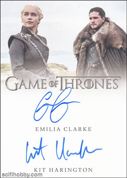 Emilia Clarke/Kit Harington Emila Clarke & Kit Harington Dual Autograph Card