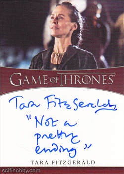 Tara Fitzgerald Quantity Range: 26-50 Inscription Autograph card