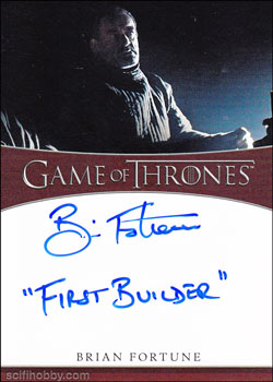 Brian Fortune Quantity Range: 51-75 Inscription Autograph card