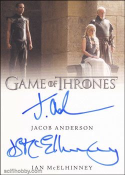 Jacob Anderson/Ian McElhinney Other Autograph card