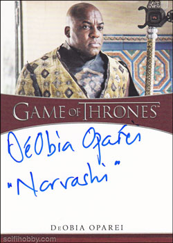 DeObia Oparei Quantity Range: 51-75 Inscription Autograph card