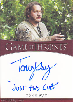 Tony Way Quantity Range: 76-100 Inscription Autograph card
