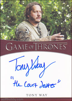 Tony Way Quantity Range: 26-50 Inscription Autograph card
