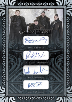 Quad 5x7 Cut Signature card