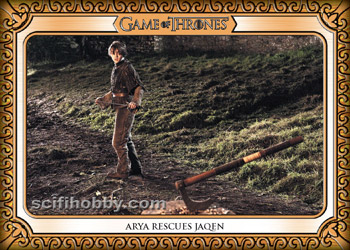 Arya Rescues Jaqen Base card