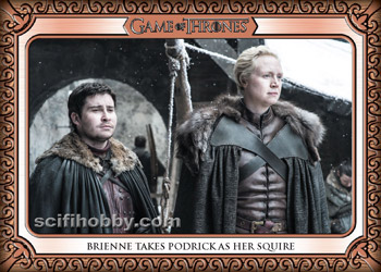 Brienne Takes Podrick as Her Squire Base card