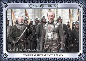 Stannis Arrives at Castle Black Base card