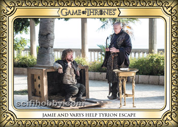 Jaime and Varys Help Tyrion Escape Base card