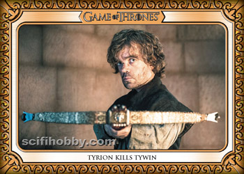 Tyrion Kills Tywin Base card