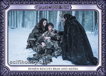 Benjen Rescues Bran and Meera Base card