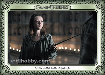 Arya Confronts Jaqen Base card