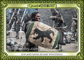 Jon and Sansa Retake Winterfell Base card