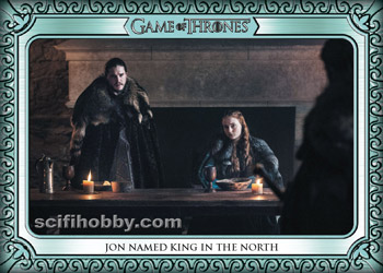 Jon Named King in the North Base card