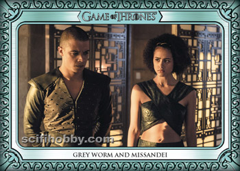 Grey Worm and Missandei Base card