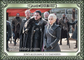 Jon's Allegiance to Daenerys Base card