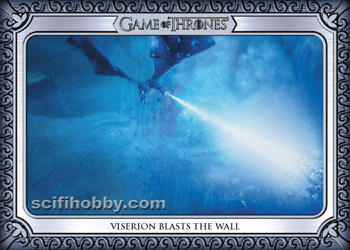 Viserion Blasts the Wall Base card