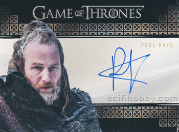 Paul Kaye as Thoros of Myr Autograph card