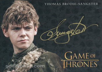 Thomas Brodie Sangster as Jojen Reed Autograph card