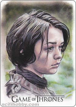 Arya Stark by Javon Davies Artifex Metal card