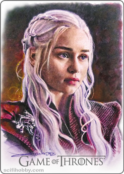 Daenerys Targaryen Game of Thrones Artifex Metal card