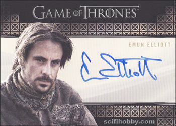 Emun Elliott as Marillion Valyrian Steel Autograph card