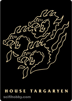 House Targaryen Gold Icons card