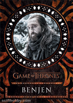 Benjen Stark Game of Thrones Laser card