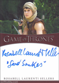 Rosabell Laurenti Sellers Quantity Range: 200-300 Inscription Autograph card