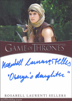 Rosabell Laurenti Sellers Quantity Range: 10-25 Inscription Autograph card