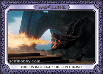 Drogon Incinerates the Iron Thrones Game of Thrones Inflexions Expansion Set