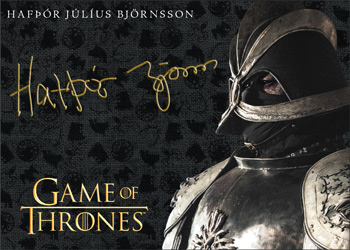 Hafpor Julius Bjornsson as Gregor Clegane Other Autographs