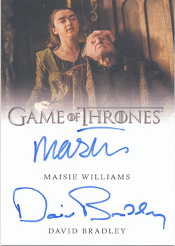 Maisie Williams/David Bradley Other Autographs