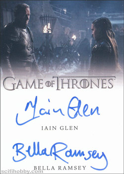 Iain Glen/Bella Ramsey Other Autographs