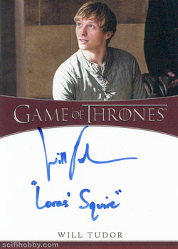 Will Tudor as Olyvar Inscription Autographs -- Only one inscription autograph card per actor/signer included in the Archive Box. Variations selected at random.