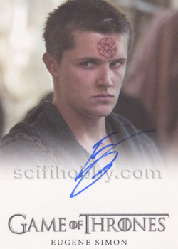 Eugene Simon as Lancel Lannister Autograph card