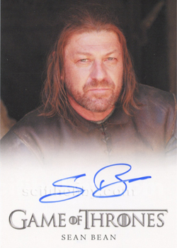 Sean Bean as Lord Eddard Stark Autograph card