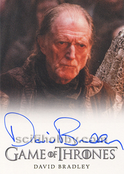 David Bradley as Walder Frey Autograph card