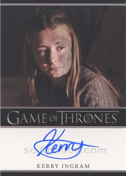 Kerry Ingram as Shireen Baratheon Autograph card