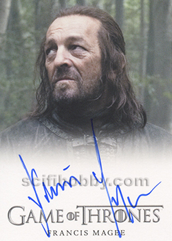 Francis Magee as Yoren Autograph card