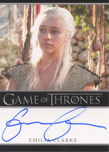 Emilia Clarke as Daenerys Targaryen Autograph card