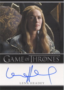 Lena Headey as Queen Cersei Lannister Autograph card