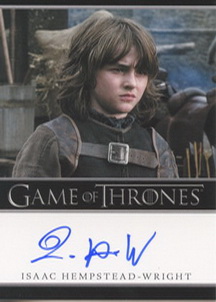 Isaac Hempstead-Wright as Bran Stark Autograph card