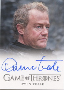 Owen Teale as Alliser Thorne Autograph card