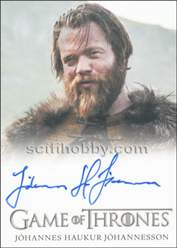 Johannes Haukur Johannesson as Lem Lemoncloak Autograph card