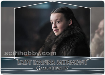 Lady Lyanna Mormont GOLD Valyrian Steel Expansion Parallel Metal card