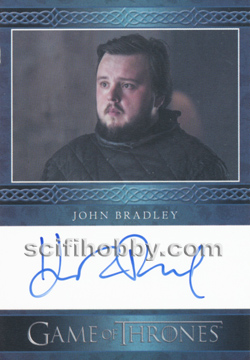 John Bradley as Samwell Tarly Autograph card