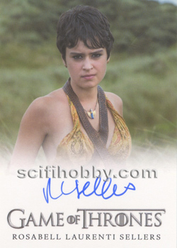 Rosabell Laurenti Sellers as Tyene Sand Autograph card