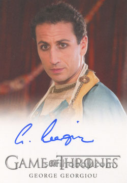 George Georgiou as Razdal Mo Eraz Autograph card
