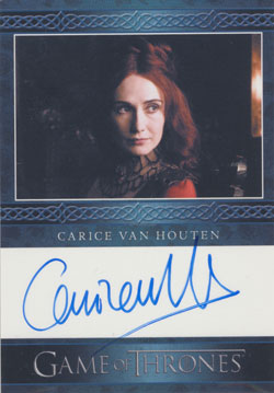 Carice van Houten as Melissandre Autograph card